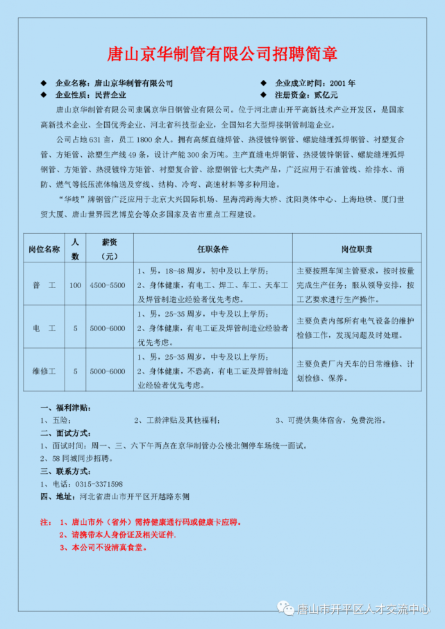 唐山最新招工信息汇总，获取指南与职位列表